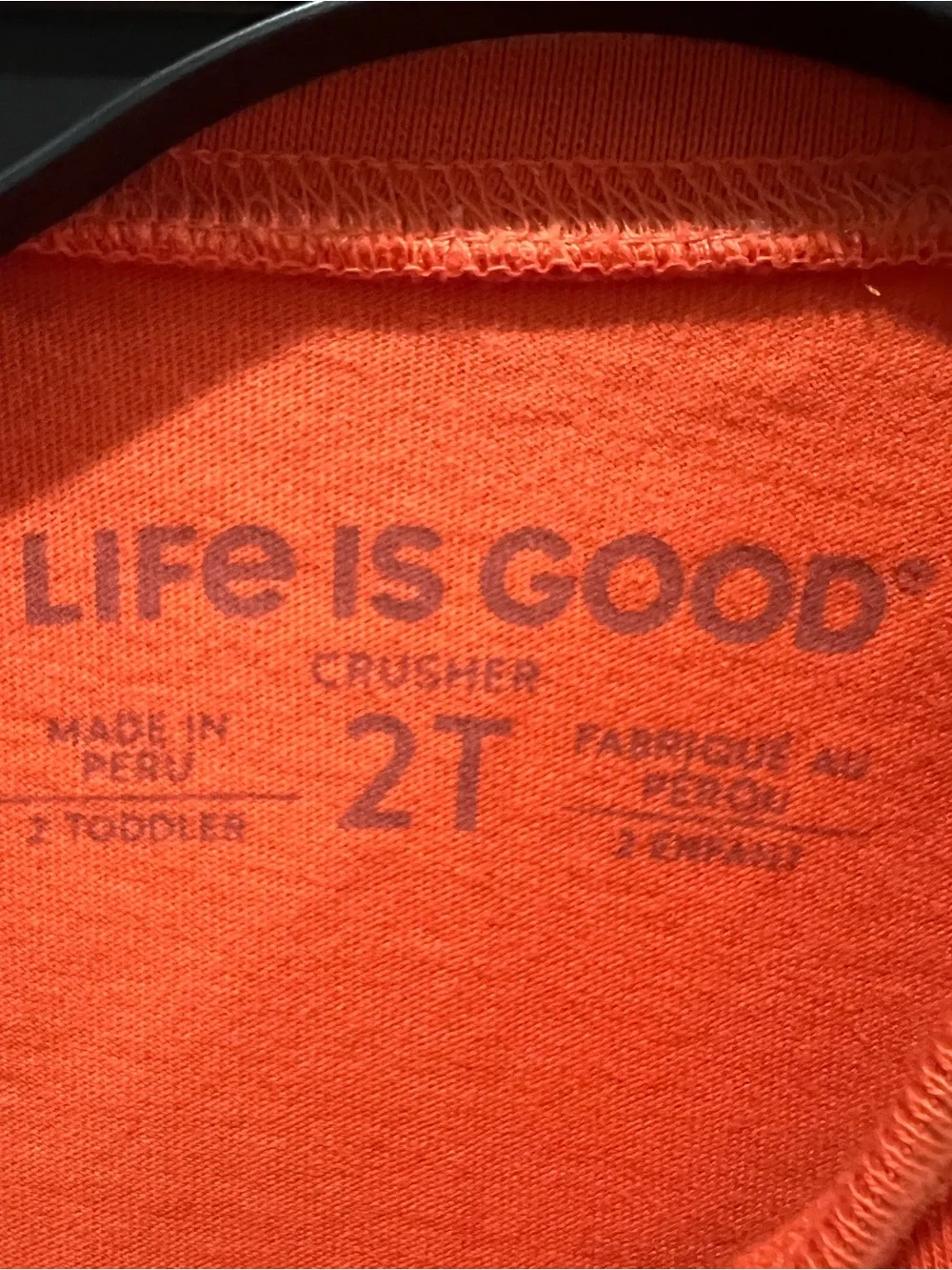 Life Is Good Orange Halloween Pumpkin Graphic Tee